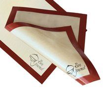 Silicone Baking Mat - Set of 2 Half Sheet (Thick &amp; Large 11 5/8" x 16 1/2") N4