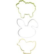 2308-4456 Wilton 3-Piece Easter Cookie Cutter Set N5