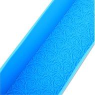 Biowow 1pcs Silicone Rectangular Soap Loaf Toast Rose Pattern Mold Mould N3