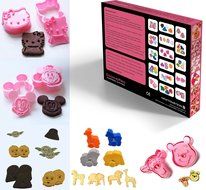 Cookiepro Cartoon Edition - 50pc Set Of Ejector Punch Cookie Cutters In Various Cartoon + Holiday Themes - Fondant... N2