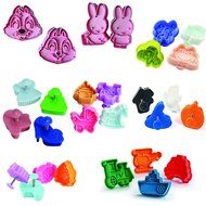 Cookiepro Cartoon Edition - 50pc Set Of Ejector Punch Cookie Cutters In Various Cartoon + Holiday Themes - Fondant... N3