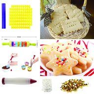 Cookiepro Cartoon Edition - 50pc Set Of Ejector Punch Cookie Cutters In Various Cartoon + Holiday Themes - Fondant... N11