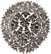 Oasis Supply Damask Design Baking Cups, Jumbo, 100-Count, Black N2