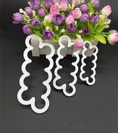 HUAL 3 [Pack] Rose Flower Cake Mold-Cake Decorating Gumpaste Flowers, The Easiest Rose Ever, Large, Medium, Small...