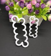 HUAL 3 [Pack] Rose Flower Cake Mold-Cake Decorating Gumpaste Flowers, The Easiest Rose Ever, Large, Medium, Small... N6