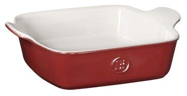 Emile Henry Made In France HR Modern Classics Square Baking Dish 8 x 8" / 2 Qt, Red