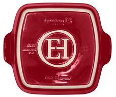 Emile Henry Made In France HR Modern Classics Square Baking Dish 8 x 8" / 2 Qt, Red N2