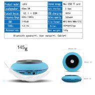 iUFO Portable Wireless Bluetooth Speaker Colorful Light Bell Compatible with iPhone/iPad/iPod/Smartphones/Tablets... N9