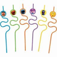 Amscan Sesame Street Krazy Straws