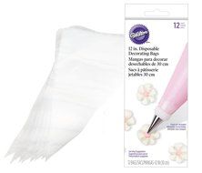 Cupcake Decorating Kit - Wilton Cupcake Decorating Set with 4 large Decorating Tips, Wilton Pack of 12 Disposable... N4