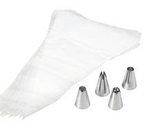 Cupcake Decorating Kit - Wilton Cupcake Decorating Set with 4 large Decorating Tips, Wilton Pack of 12 Disposable... N5
