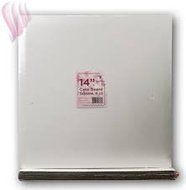 14&quot; Square Coated Cakeboard, 6 count
