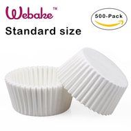 Webake 500 Count Standard Size White Paper Cupcake Liners, Baking Cups, Cupcake Liners Paper, Muffin Cups