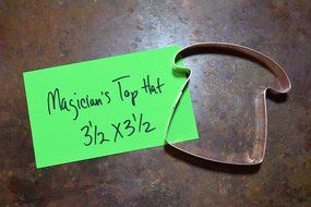 Under The Big Top Circus Magician&#039;s Top Hat Copper Cookie Cutter N2