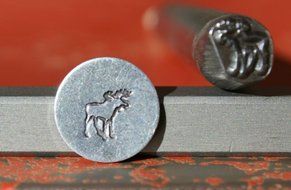 SUPPLY GUY 3, 5 or 7mm Single Metal Punch Design Stamp: Animals, Made in USA (not a set) (DRAGON SGDK-6) N12