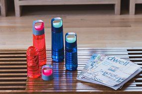 KOR 500 mL AURA Water Bottle Pink N4