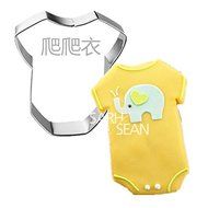 Anyana 5pcs/set Metal Stainless Steel of Baby Series Feeding Bottle Bibs Stroller Nipple Clothing Cookie Cutters... N5