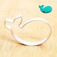 GXHUANG Stainless Steel Cookie Cutter (Whale),for Anniversary Birthday Christmas New Year Party