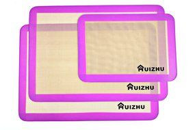 3-Pack Silicone Baking Mat Reusable Nonstick Heat Resistant Healthy Cooking ,Baking Sheet Mat Set - 2 x Large... N4