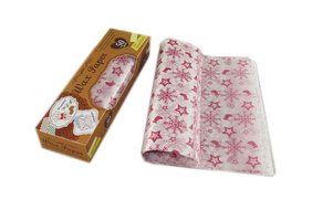 Fried Food Oil-Proof Papers Cute Snowflake Baking Paper, 50 Pcs