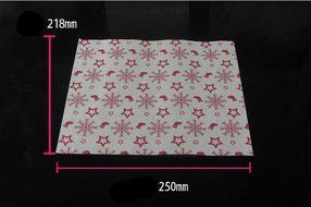 Fried Food Oil-Proof Papers Cute Snowflake Baking Paper, 50 Pcs N2
