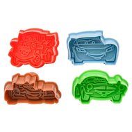 Ckeyin &reg; 4pcs Spring Plunger Pressing Car Shapes 3D Cookie Cutter Cutting Biscuit Pastry Cake Topper Decorating... N4