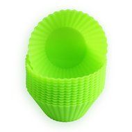 Houron Reusable Silicone Baking Cups Muffin Cupcake Liners DIY Molds (Small Assorted/12-Pack) N8