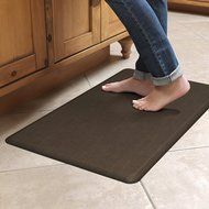 NewLife by GelPro Designer Comfort Mat, 20 by 48-Inch, Grasscloth Crimson N14