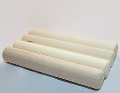Handmade Wood Bolillo. Set of 2! Tortilla Rolling Pin, Rodillo! Also great for eggrolls, pot stickers &amp; dumplings... N3