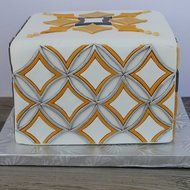 Sweet Elite Tools- Modern Square Element Cutter Set of 9 cutters for rolled fondant and gum paste- By Marina Sousa N7