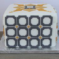 Sweet Elite Tools- Modern Square Element Cutter Set of 9 cutters for rolled fondant and gum paste- By Marina Sousa N8
