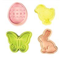 Fox Run Brands 67059 4-Piece Easter Plunger Cutter Set