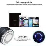 Apltch LED Aluminum Alloy Cylinder Clear Bass Wireless Mini Speakers Handsfree Music Subwoofer Stereo Speaker... N2