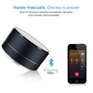 Apltch LED Aluminum Alloy Cylinder Clear Bass Wireless Mini Speakers Handsfree Music Subwoofer Stereo Speaker... N5
