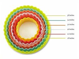 Best Ever Two Sided Round Cookie Cutters and Biscuit Cutter Set (6 pc) from Best In All. Perfectly designed premium... N2