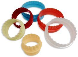 Best Ever Two Sided Round Cookie Cutters and Biscuit Cutter Set (6 pc) from Best In All. Perfectly designed premium... N3