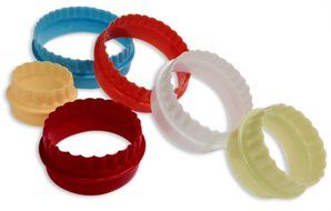 Best Ever Two Sided Round Cookie Cutters and Biscuit Cutter Set (6 pc) from Best In All. Perfectly designed premium... N5