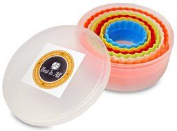 Best Ever Two Sided Round Cookie Cutters and Biscuit Cutter Set (6 pc) from Best In All. Perfectly designed premium... N6