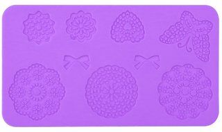 5pc Cake Decorating Molds- Premium Silicone Decoration Molds for Sugarcraft, Fondant, Gumpaste, Resin Mold , Lace... N8