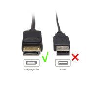 Cable Matters Gold Plated DisplayPort to HDTV Cable 25 Feet N14