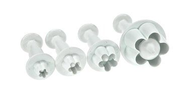 Fox Run Brands 67003 4-Piece Blossom Fondant Plunger Cutter Set
