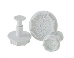 Fox Run Brands 67003 4-Piece Blossom Fondant Plunger Cutter Set N3
