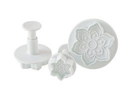 Fox Run Brands 67003 4-Piece Blossom Fondant Plunger Cutter Set N4