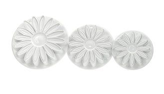 Fox Run Brands 67003 4-Piece Blossom Fondant Plunger Cutter Set N7