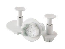 Fox Run Brands 67003 4-Piece Blossom Fondant Plunger Cutter Set N8