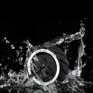 Mrice Tire-Shaped Portable Wireless Bluetooth Water Resistant Shower Speaker with 3W Strong Bass Driver Build...