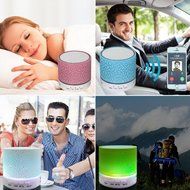 Youzee Portable LED Night Light Wireless Bluetooth Speaker Musical Subwoofer Loudspeakers Support TF Card USB... N3
