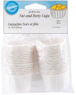 Nut &amp; Party Cups-White 36/Pkg 1.25oz