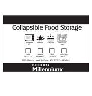 DII Silicone Collapsible, Airtight Food Storage Containers, Dishwasher &amp; Microwave Safe, BPA Free, Snap On Lid... N5