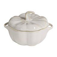 Staub Ceramic 16-oz Petite Pumpkin Cocotte - Rustic Ivory